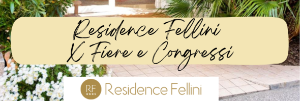 Entrance of Residence Fellini, perfect for fairs and conferences.